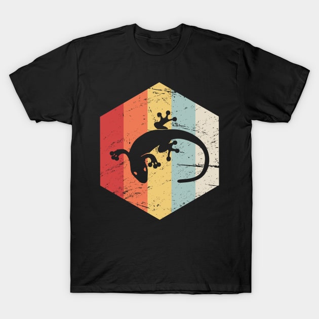 Retro Vintage Pet Gecko Icon T-Shirt by MeatMan